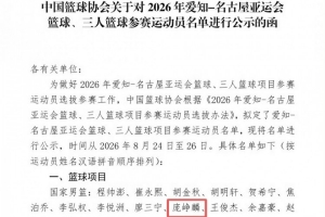 我俱乐部球员庞峥麟入选2026年爱知-名古屋亚运会参赛名单!