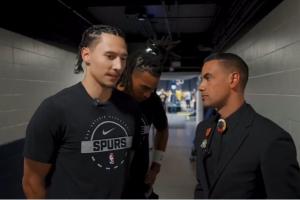 打赢复活赛!偷吃沃特斯妹妹的马刺官方解说已经官复原职!