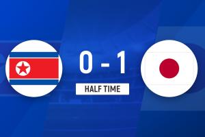 半场-日本女足1-0朝鲜女足 上野真实远射建功朝鲜女足0射正